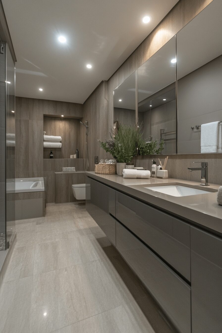 29 Grey Bathroom Decor Ideas to Keep Things Neutral Yet Stylish 19 grey bathroom decor