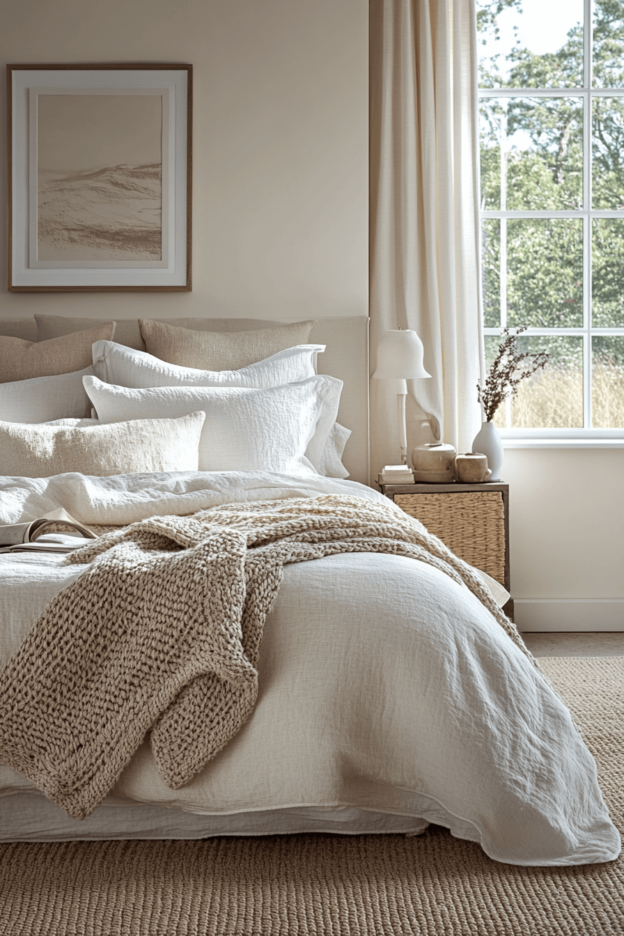 29 Cozy Neutral Bedroom Ideas to Wrap Your Room in Gentle Warmth 2 cozy neutral bedroom