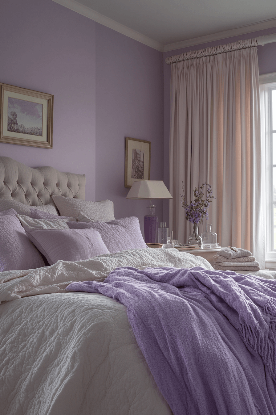 29 Soft Lavender Bedroom Ideas to Create a Calm and Cozy Retreat 20 Soft Lavender Bedroom