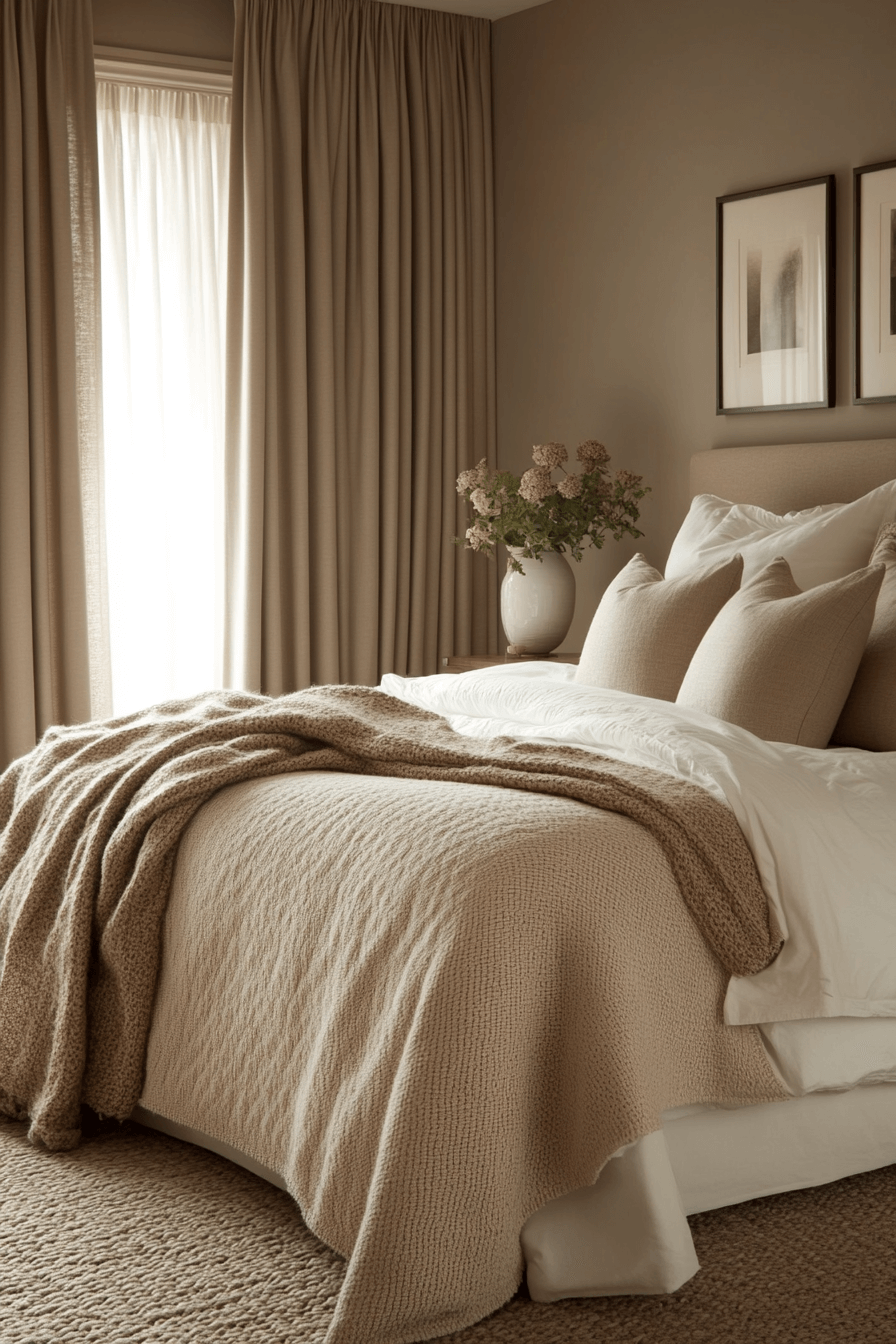 29 Cozy Neutral Bedroom Ideas to Wrap Your Room in Gentle Warmth 20 cozy neutral bedroom