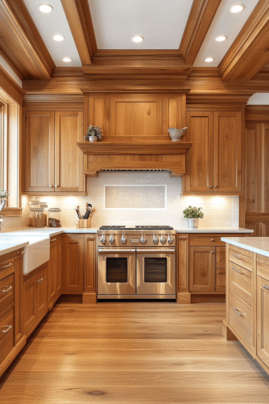 29 Honey Oak Kitchen Cabinets Designs to Make Your Kitchen Feel Cozy and Timeless 20 honey oak kitchen cabinets