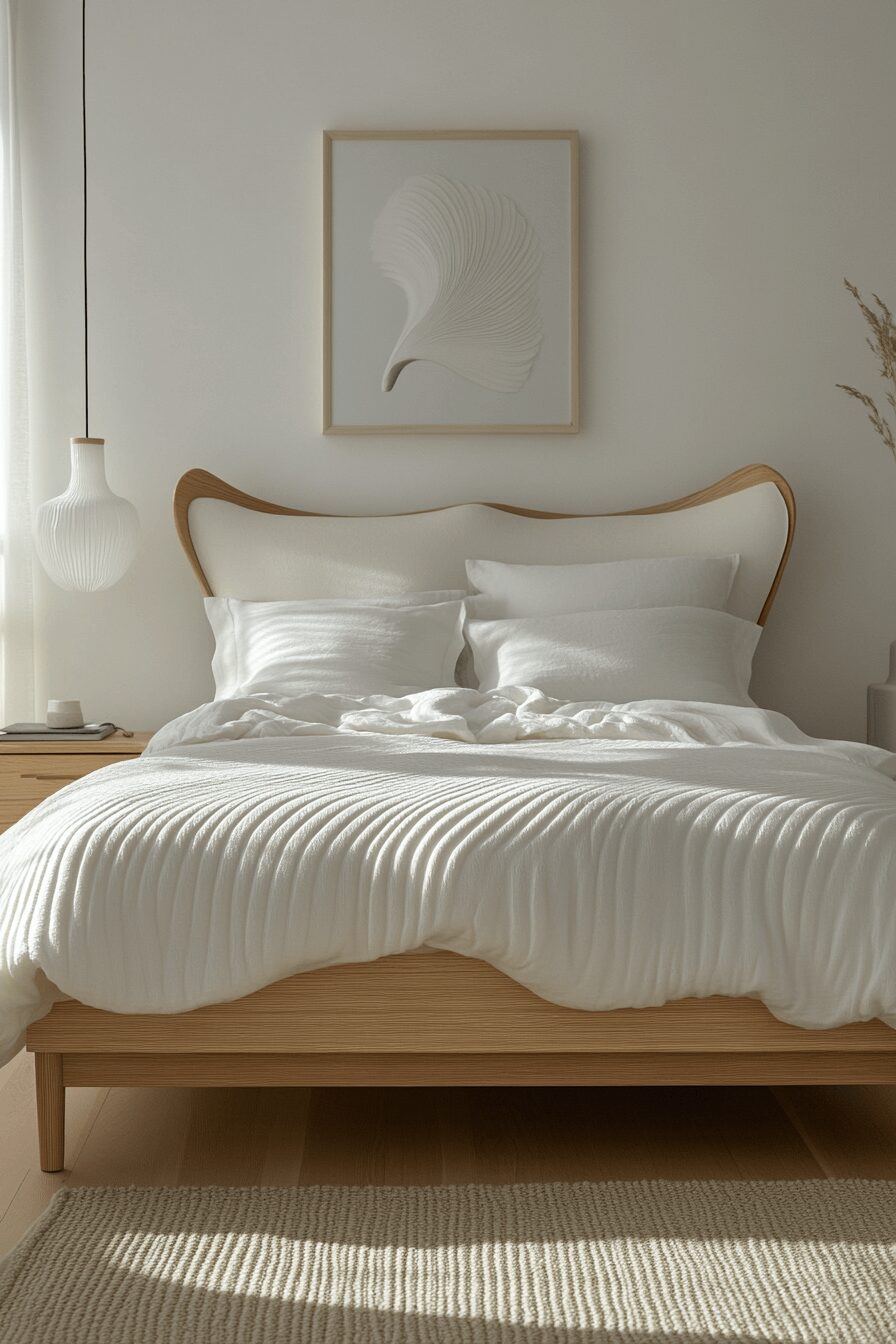 29 White Aesthetic Bedroom Ideas That Embrace Minimalist Beauty 20 white aesthetic bedroom