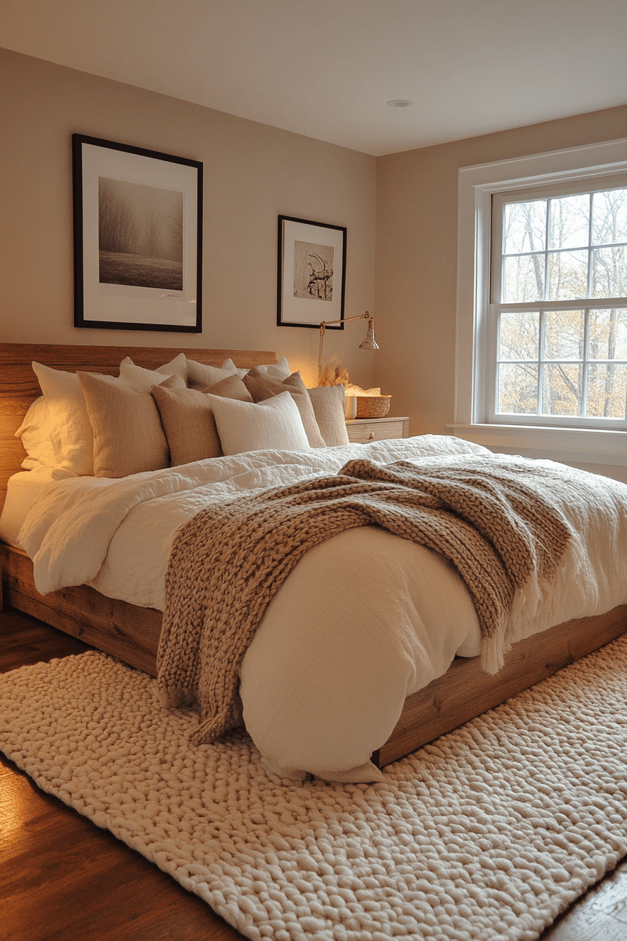 29 Cozy Neutral Bedroom Ideas to Wrap Your Room in Gentle Warmth 21 cozy neutral bedroom