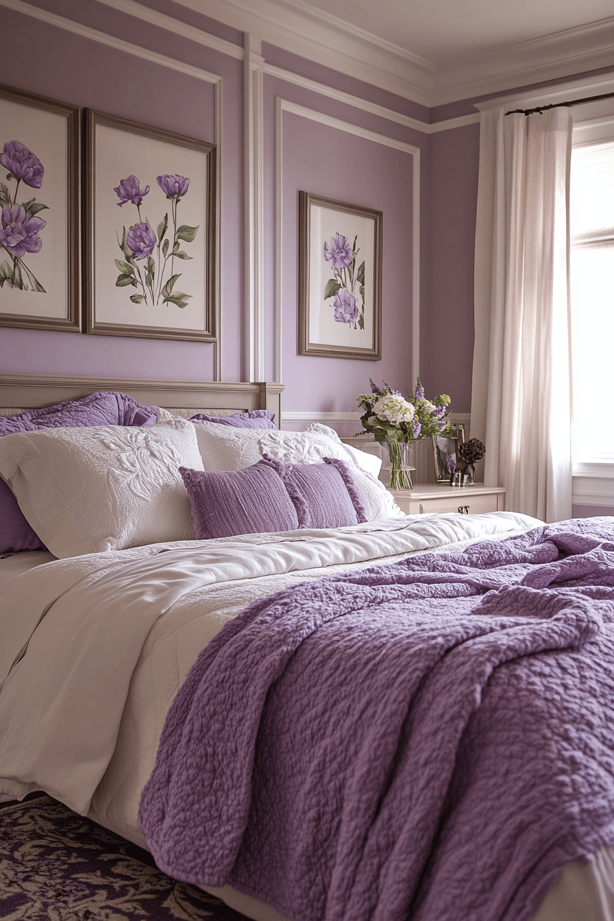 29 Soft Lavender Bedroom Ideas to Create a Calm and Cozy Retreat 21 Soft Lavender Bedroom