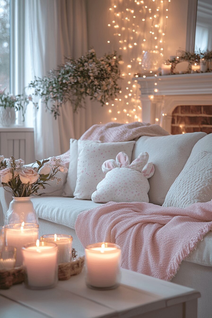 29 Easter Living Room Decor Ideas for a Colorful and Creative Vibe 22 easter living room decor