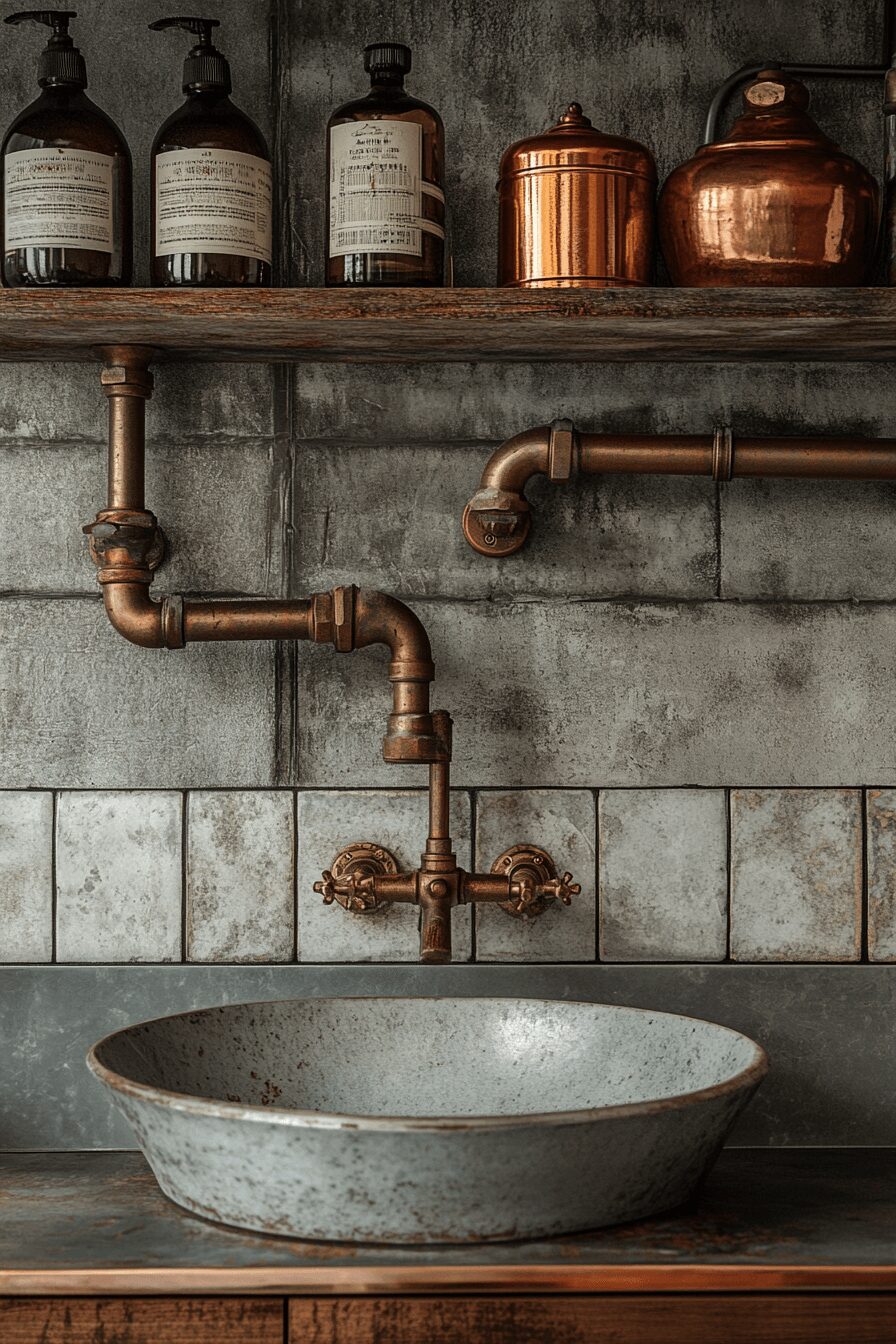 29 Rustic Industrial Bathroom Ideas For A Bold Decor Statement