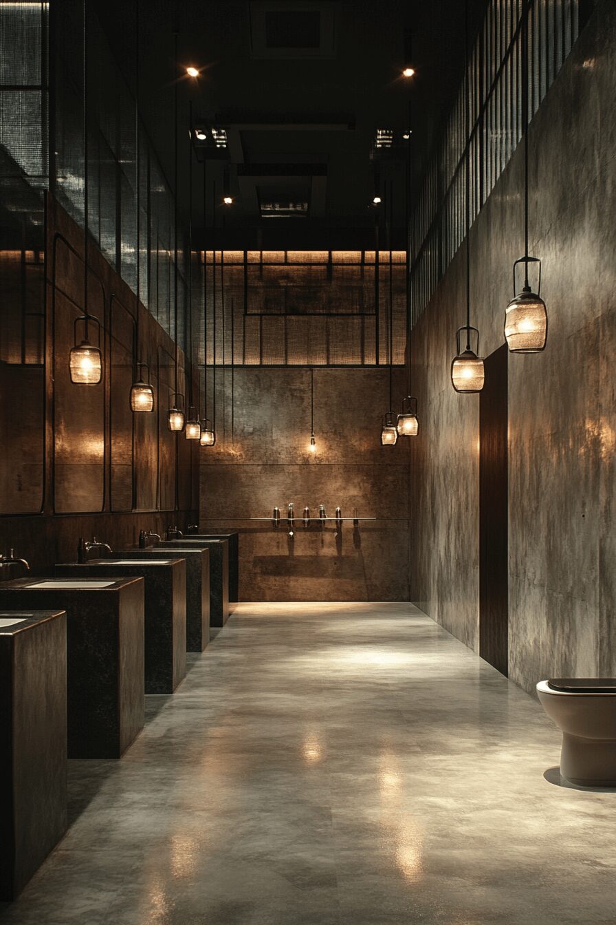 29 Industrial Restroom Inspirations for Edgy Interior Design 22 Industrial restroom