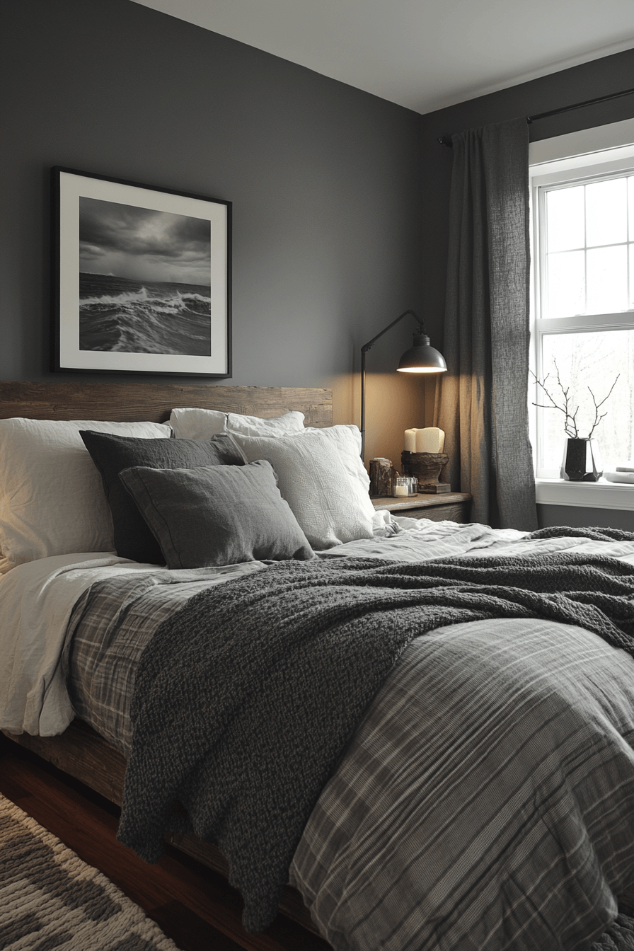 29 Minimalistic Dark Bedroom Ideas to Transform Your Room with Depth and Drama 22 minimalistic bedroom ideas dark