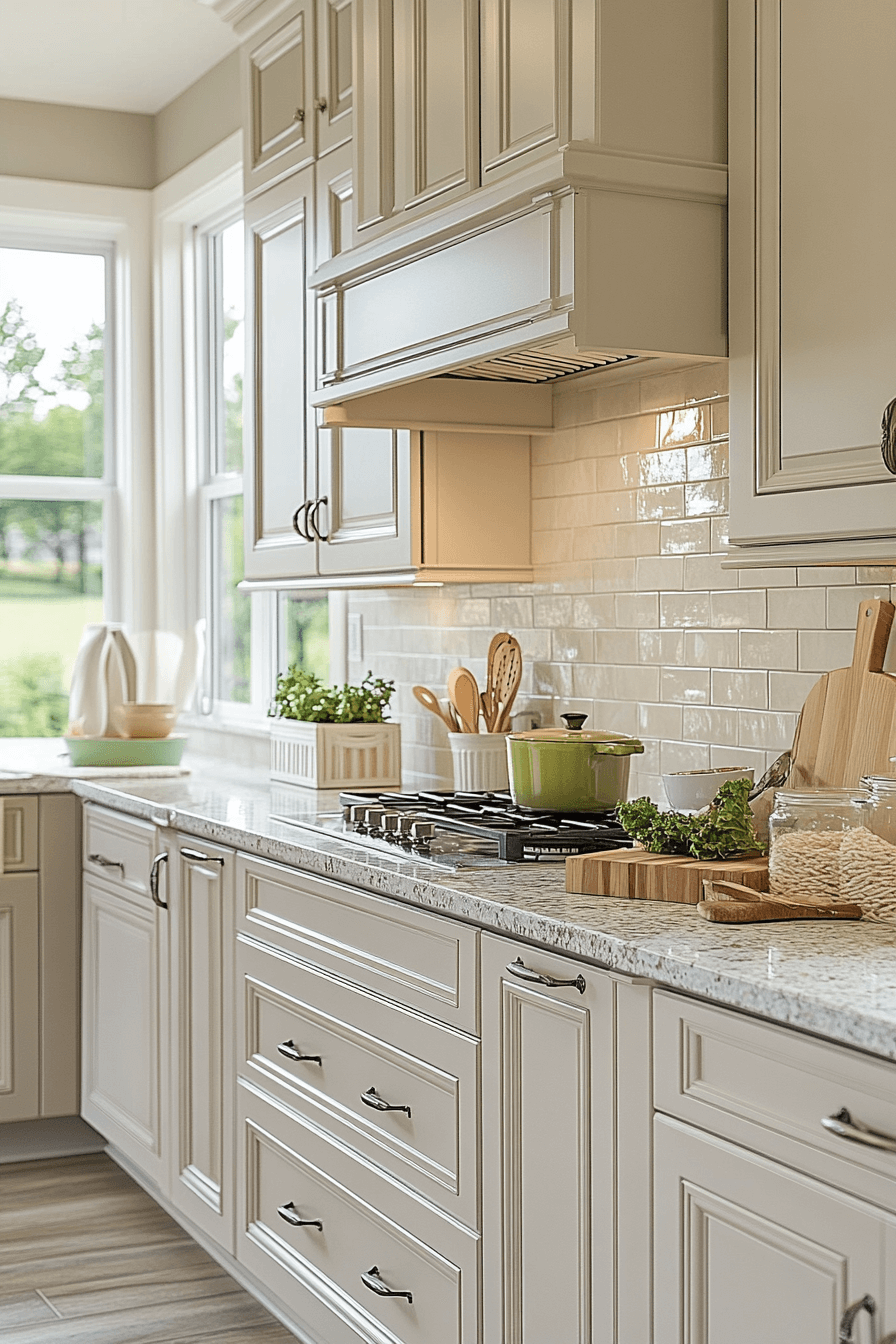 29 Greige Kitchen Cabinets Styles to Create a Balanced and Beautiful Kitchen 22 greige kitchen cabinets