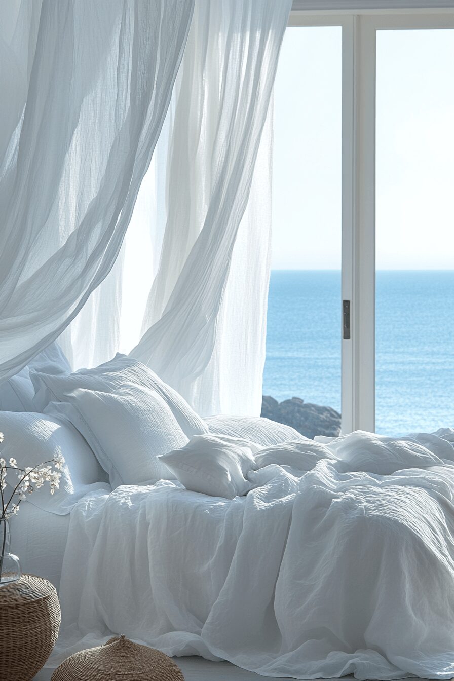 29 White Aesthetic Bedroom Ideas That Embrace Minimalist Beauty 23 white aesthetic bedroom