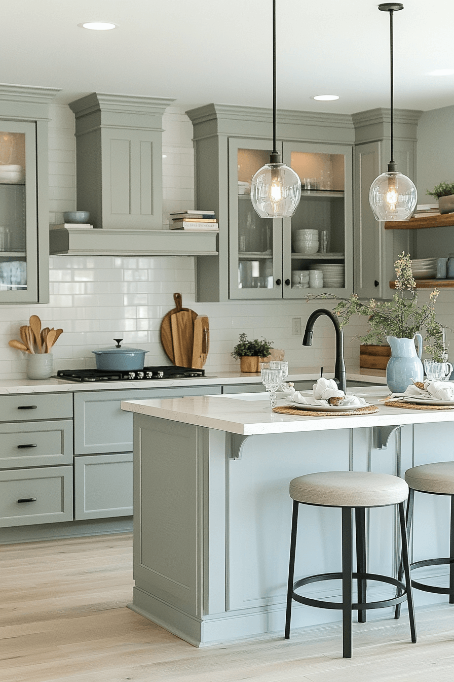 29 Light Gray Kitchen Cabinets Ideas for a Clean and Refreshing Kitchen Makeover 23 light gray kitchen cabinets