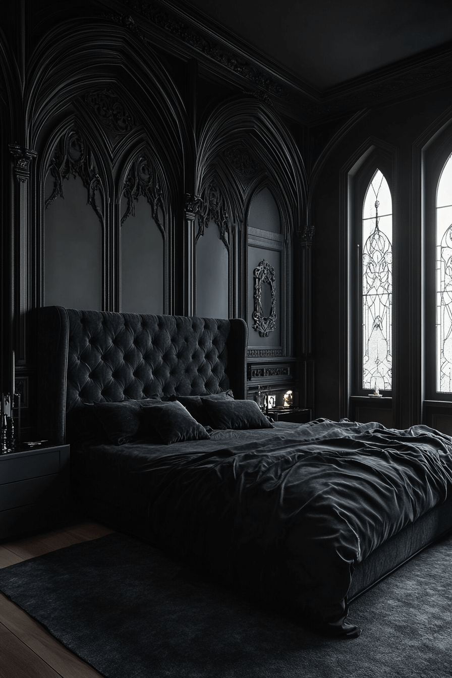 29 Minimalistic Dark Bedroom Ideas to Transform Your Room with Depth and Drama 23 minimalistic bedroom ideas dark
