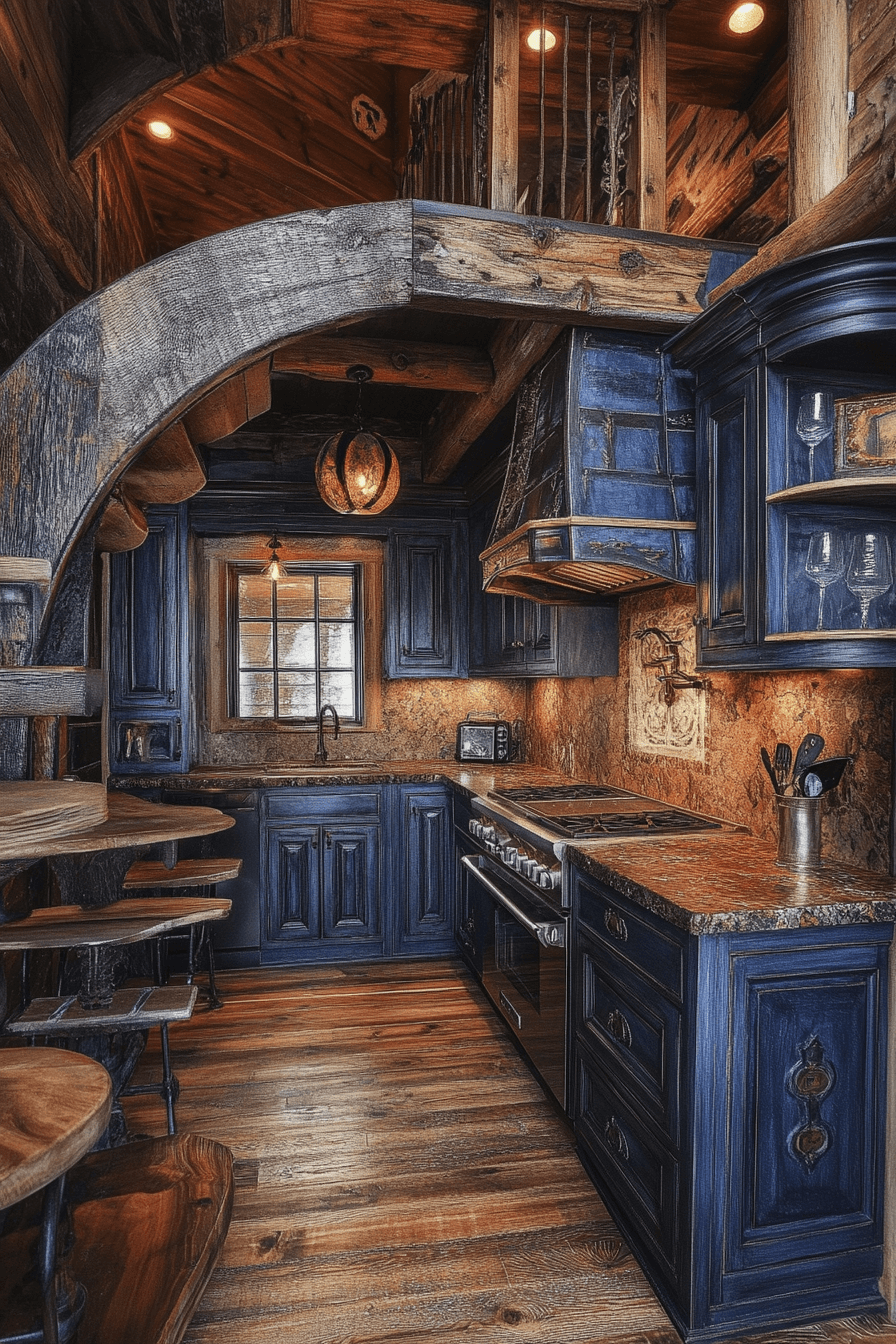 29 Navy Blue Kitchen Cabinets Ideas to Achieve a Sleek and Stylish Kitchen 23 navy blue kitchen cabinets