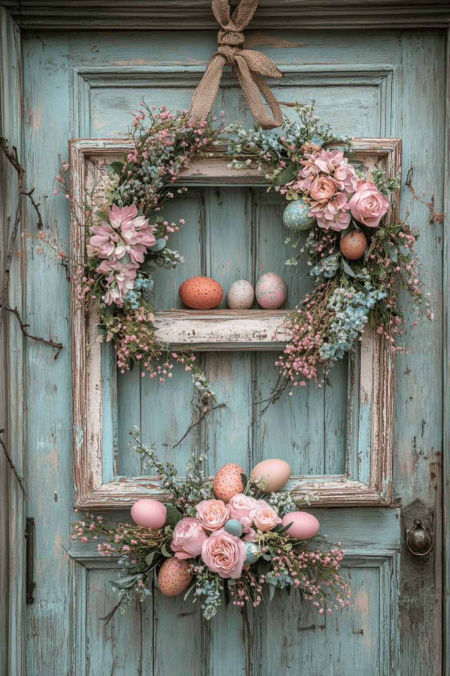 29 Easter Wreaths for Front Door Ideas for a Fresh and Colorful Look 23 easter wreaths for front door