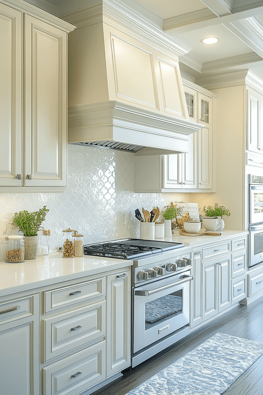 29 Off White Kitchen Cabinets Ideas to Make Your Kitchen Feel Larger and Lighter 24 off white kitchen cabinets