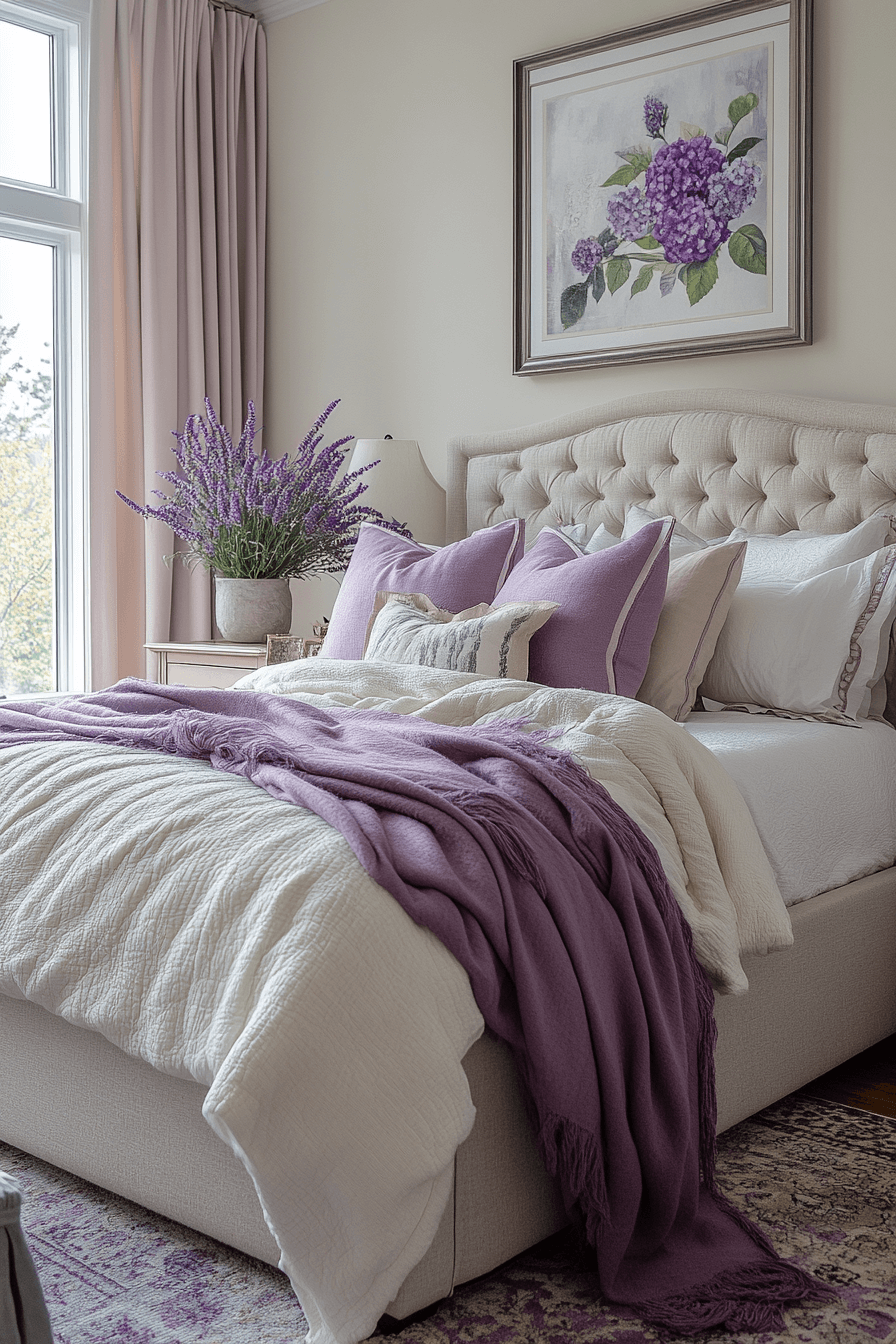 29 Soft Lavender Bedroom Ideas to Create a Calm and Cozy Retreat 24 Soft Lavender Bedroom
