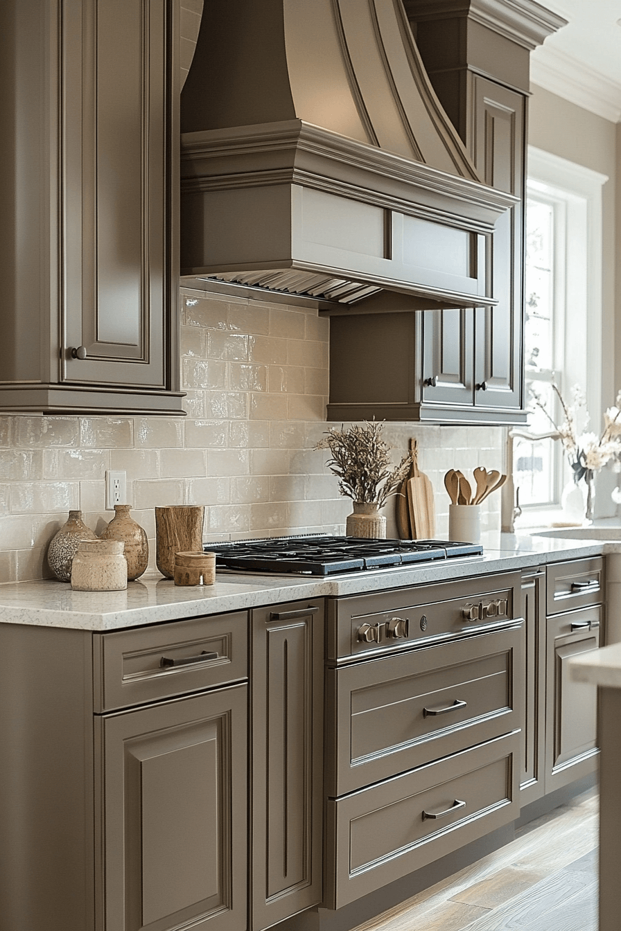 29 Greige Kitchen Cabinets Styles to Create a Balanced and Beautiful Kitchen 25 greige kitchen cabinets