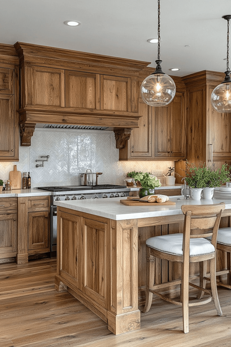 29 Natural Wood Kitchen Cabinets Inspirations to Bring Organic Beauty Into Your Home 26 natural wood kitchen cabinets
