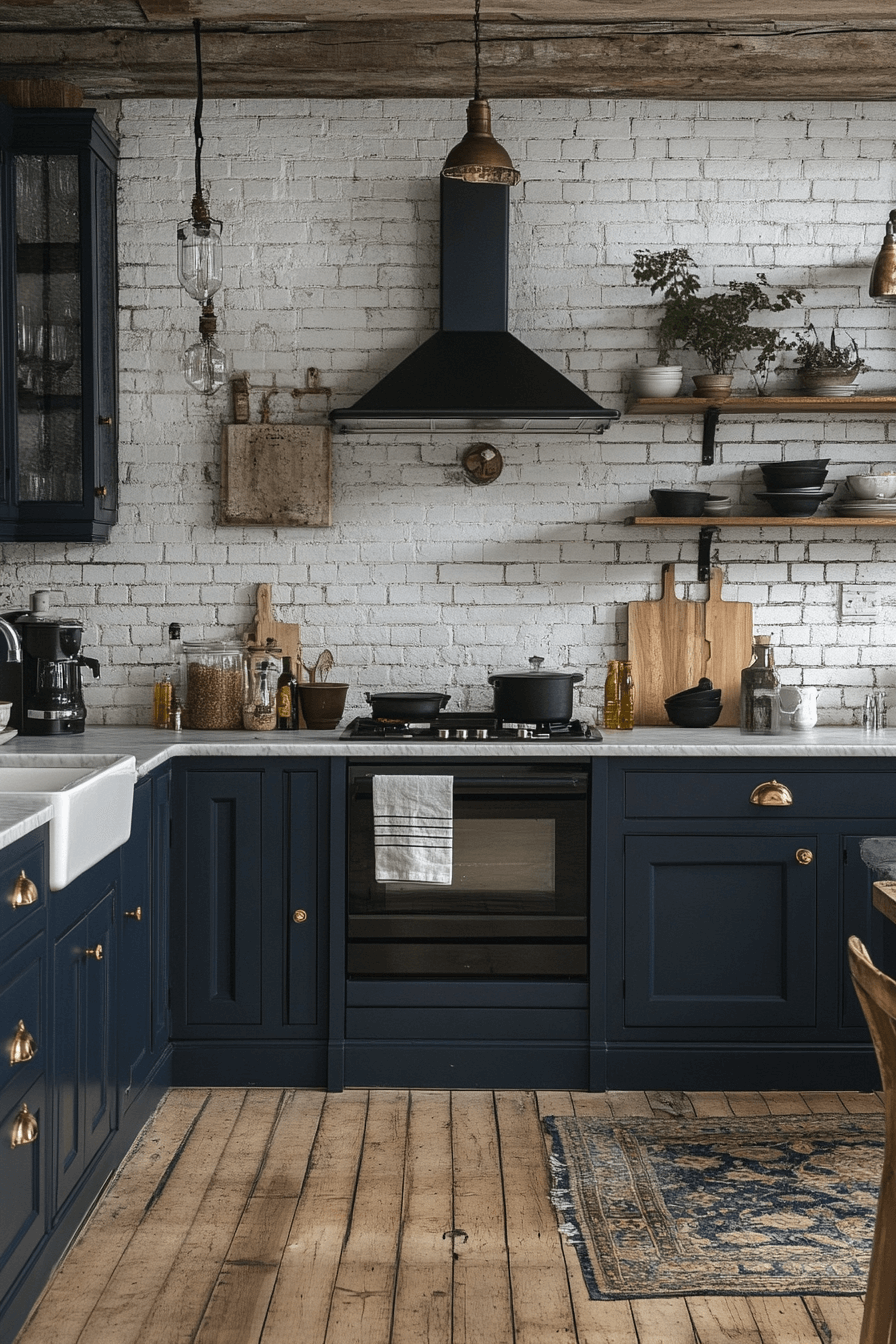 29 Navy Blue Kitchen Cabinets Ideas to Achieve a Sleek and Stylish Kitchen 26 navy blue kitchen cabinets