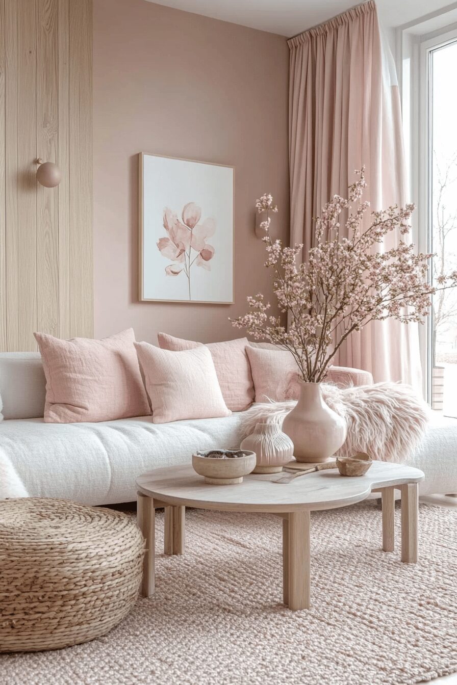 29 Pink Living Room Ideas to Embrace Softness and Serenity 26 pink living room ideas