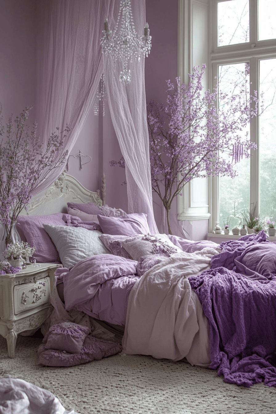 29 Soft Lavender Bedroom Ideas to Create a Calm and Cozy Retreat 26 Soft Lavender Bedroom
