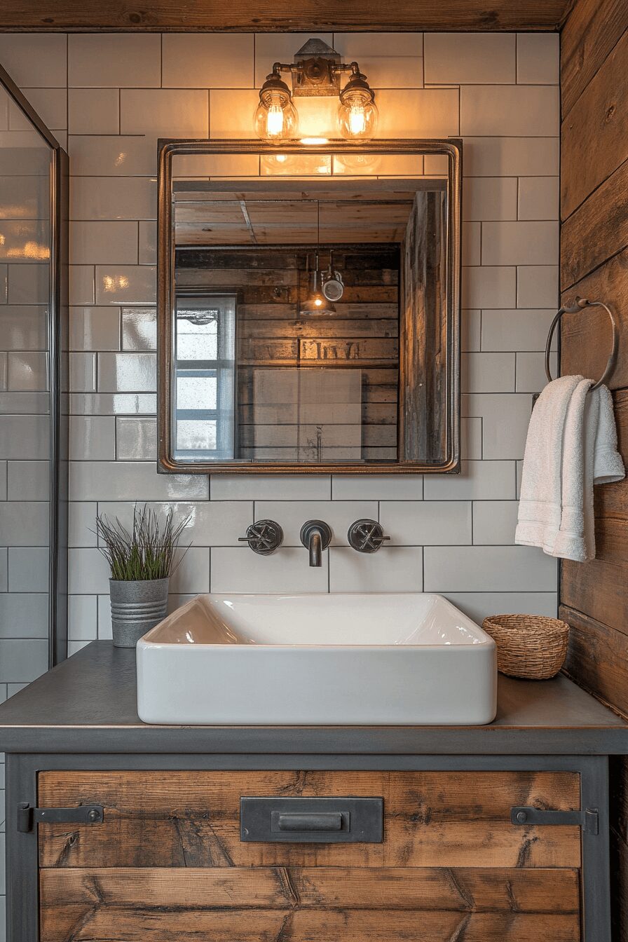 29 Rustic Industrial Bathroom Ideas For A Bold Decor Statement