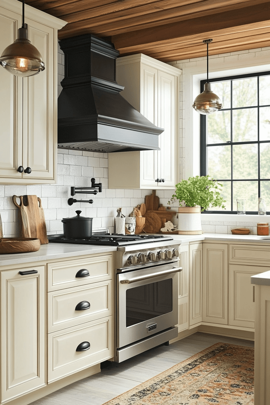 29 Off White Kitchen Cabinets Ideas to Make Your Kitchen Feel Larger and Lighter 27 off white kitchen cabinets