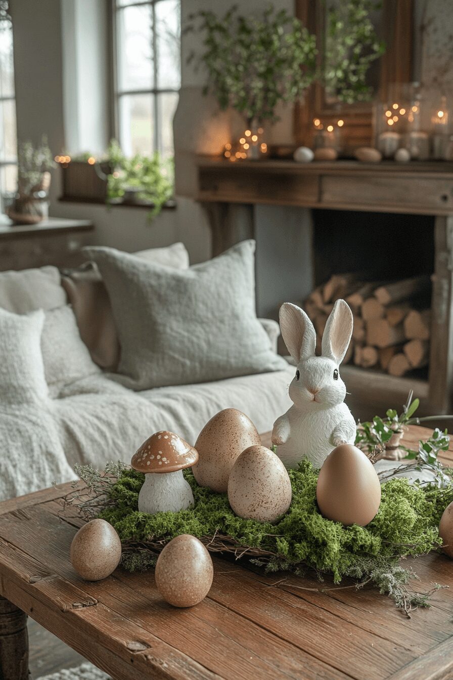 29 Easter Living Room Decor Ideas for a Colorful and Creative Vibe 27 easter living room decor