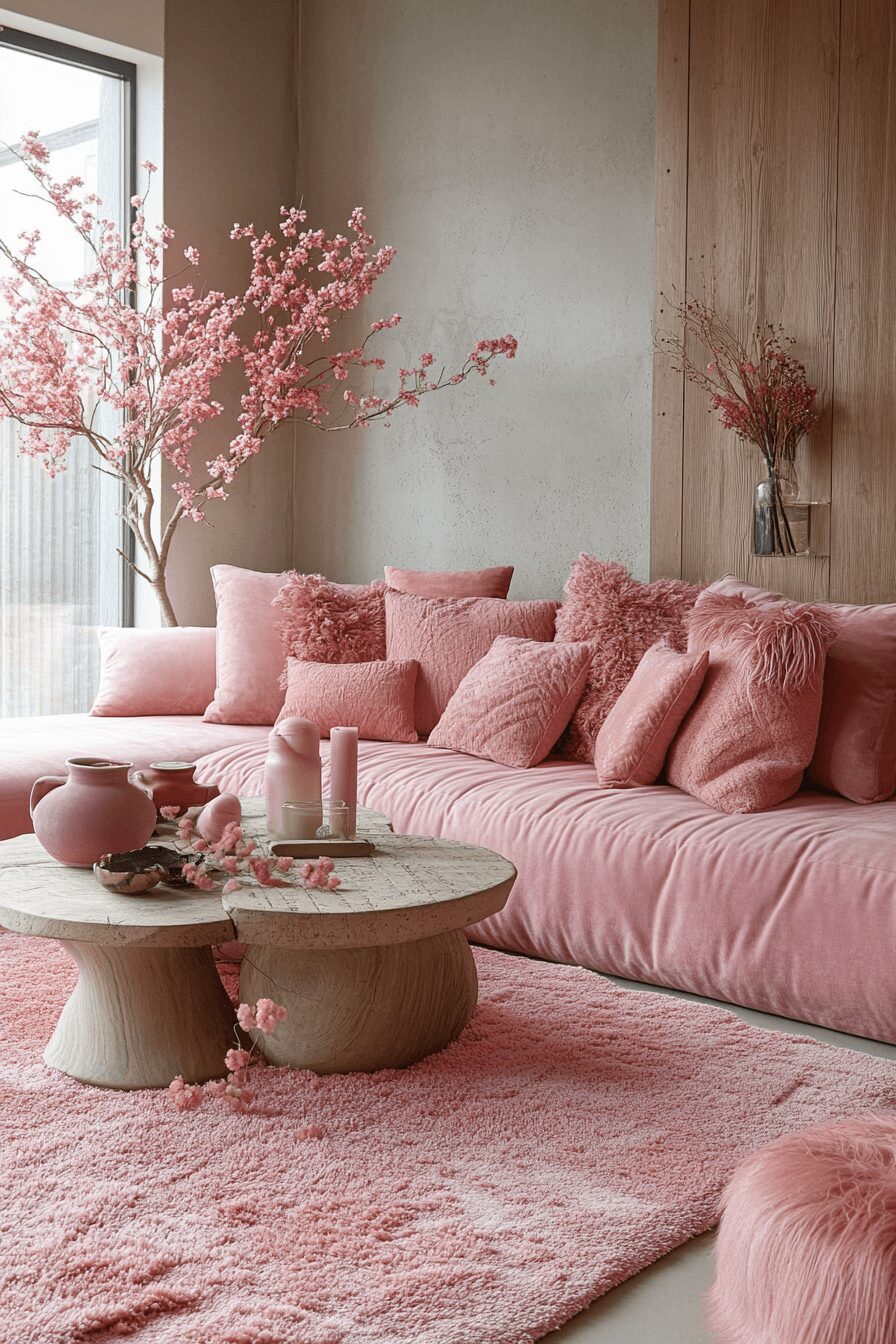 29 Pink Living Room Ideas to Embrace Softness and Serenity 28 pink living room ideas