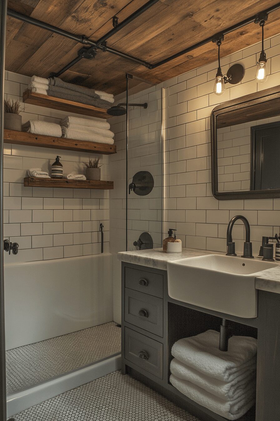 29 Bathroom Industrial Style Ideas for a Statement-Making Washroom 28 Bathroom industrial style