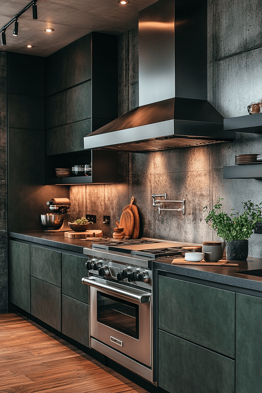 29 Dark Green Kitchen Cabinets Designs to Infuse Rich Color and Comfort 29 dark green kitchen cabinets