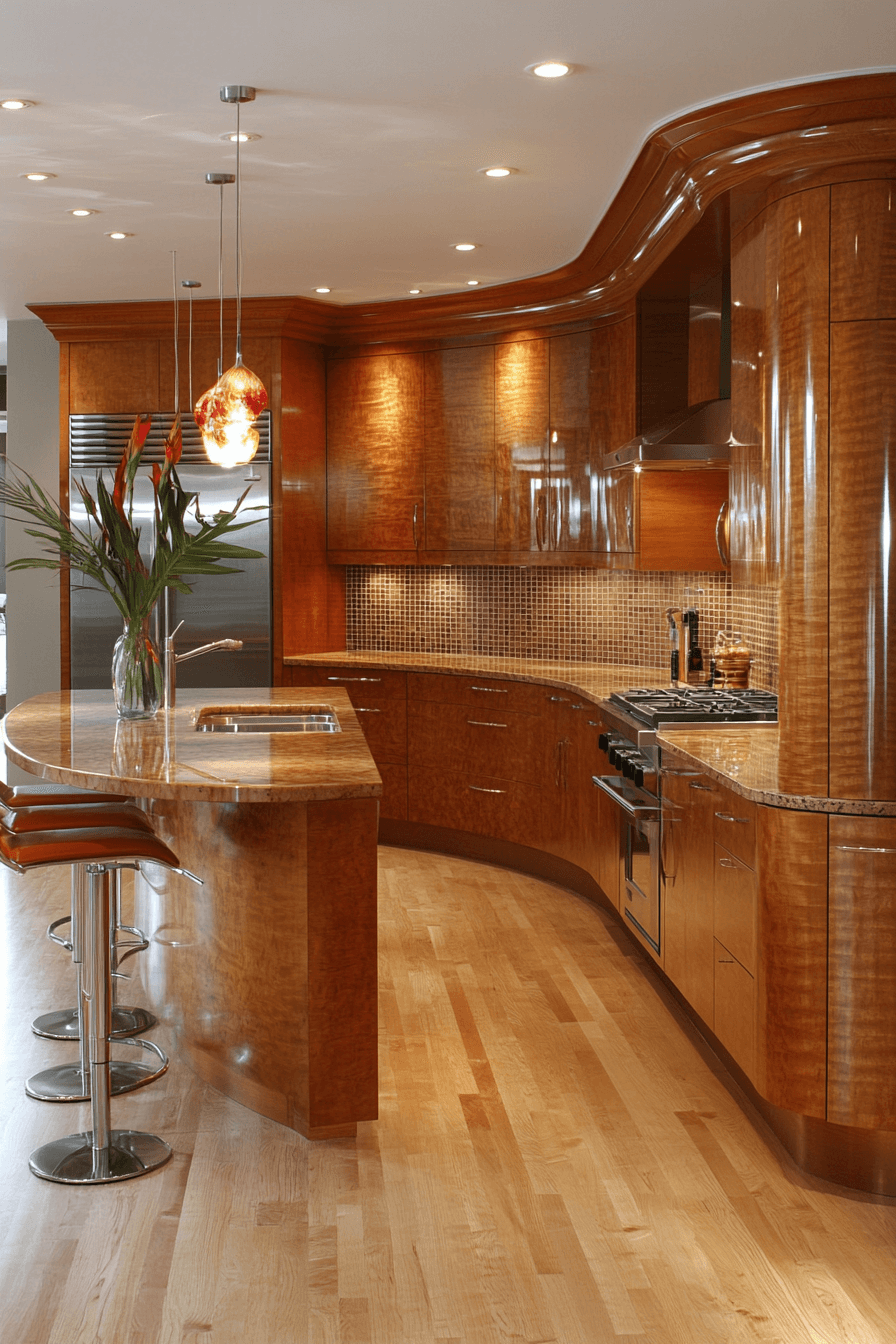 29 Natural Wood Kitchen Cabinets Inspirations to Bring Organic Beauty Into Your Home 3 natural wood kitchen cabinets