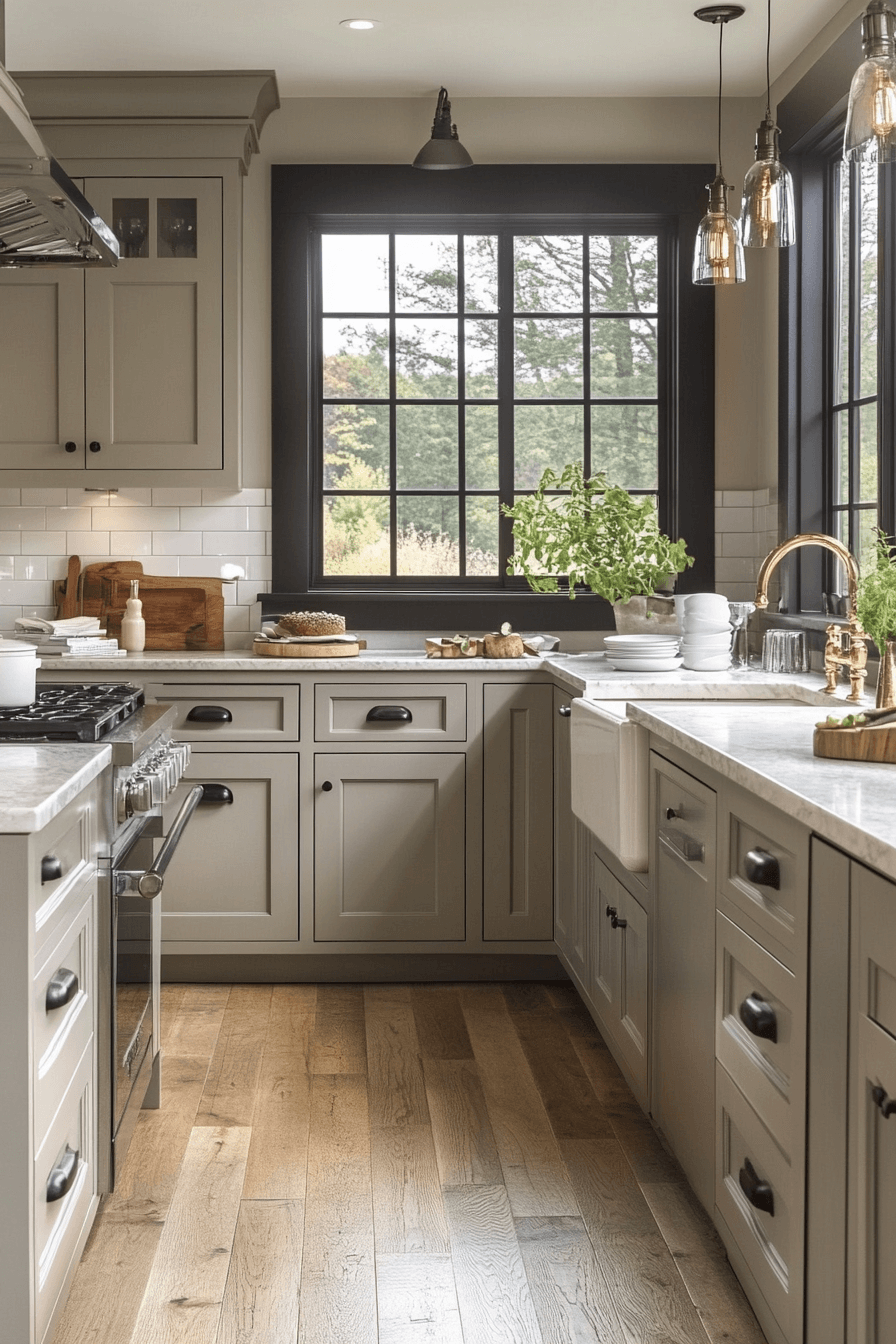 29 Greige Kitchen Cabinets Styles to Create a Balanced and Beautiful Kitchen 3 greige kitchen cabinets