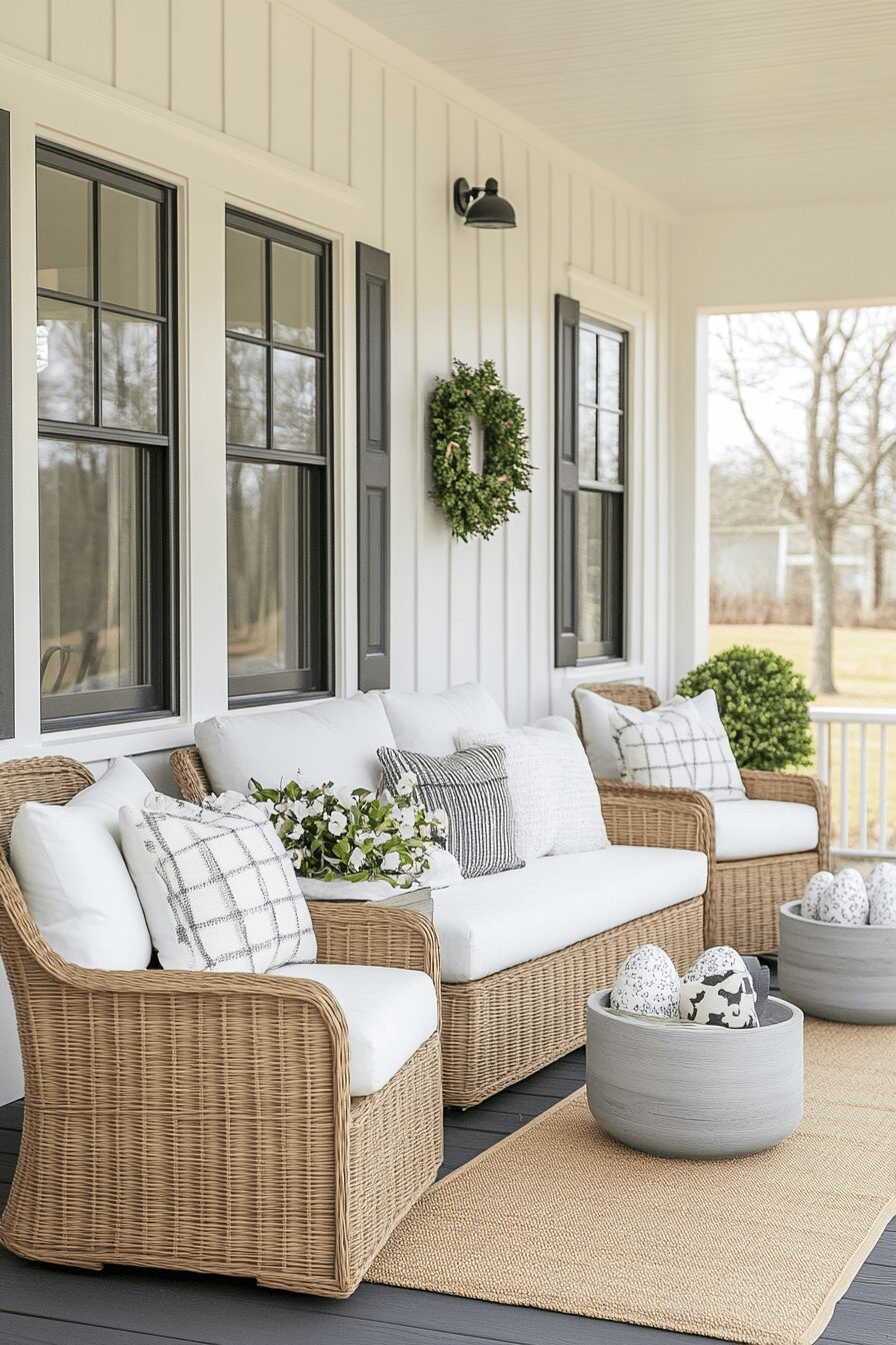 easter porch decor