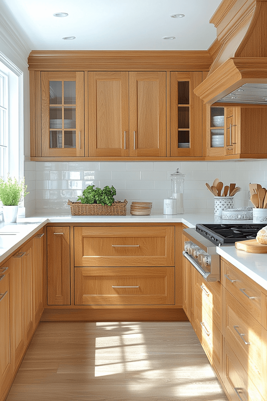 29 Honey Oak Kitchen Cabinets Designs to Make Your Kitchen Feel Cozy and Timeless 3 honey oak kitchen cabinets