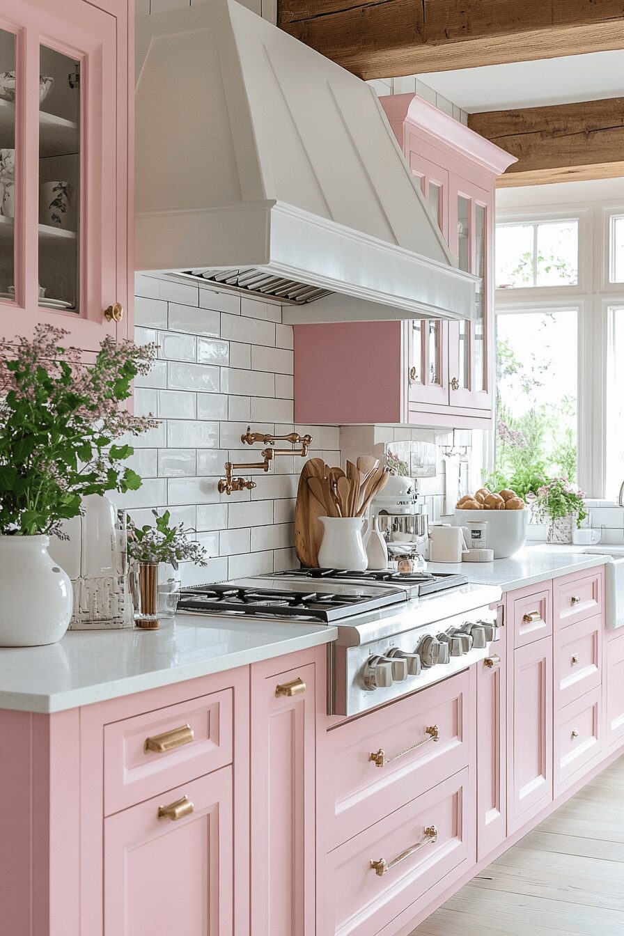 29 Pink Kitchen Ideas That Prove Pink Is Perfect for Every Style 3 pink kitchen ideas decor