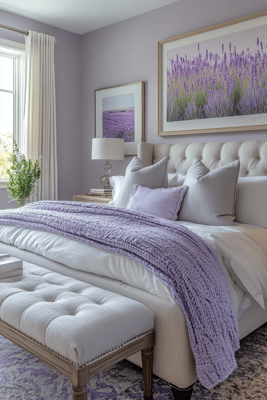 29 Soft Lavender Bedroom Ideas to Create a Calm and Cozy Retreat 4 Soft Lavender Bedroom