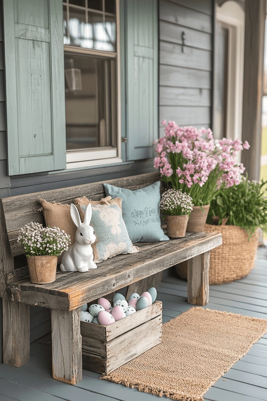 easter porch decor
