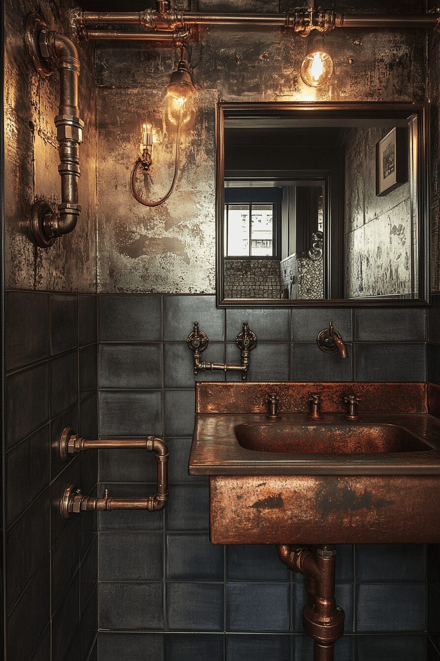 29 Industrial Restroom Inspirations for Edgy Interior Design 4 Industrial restroom
