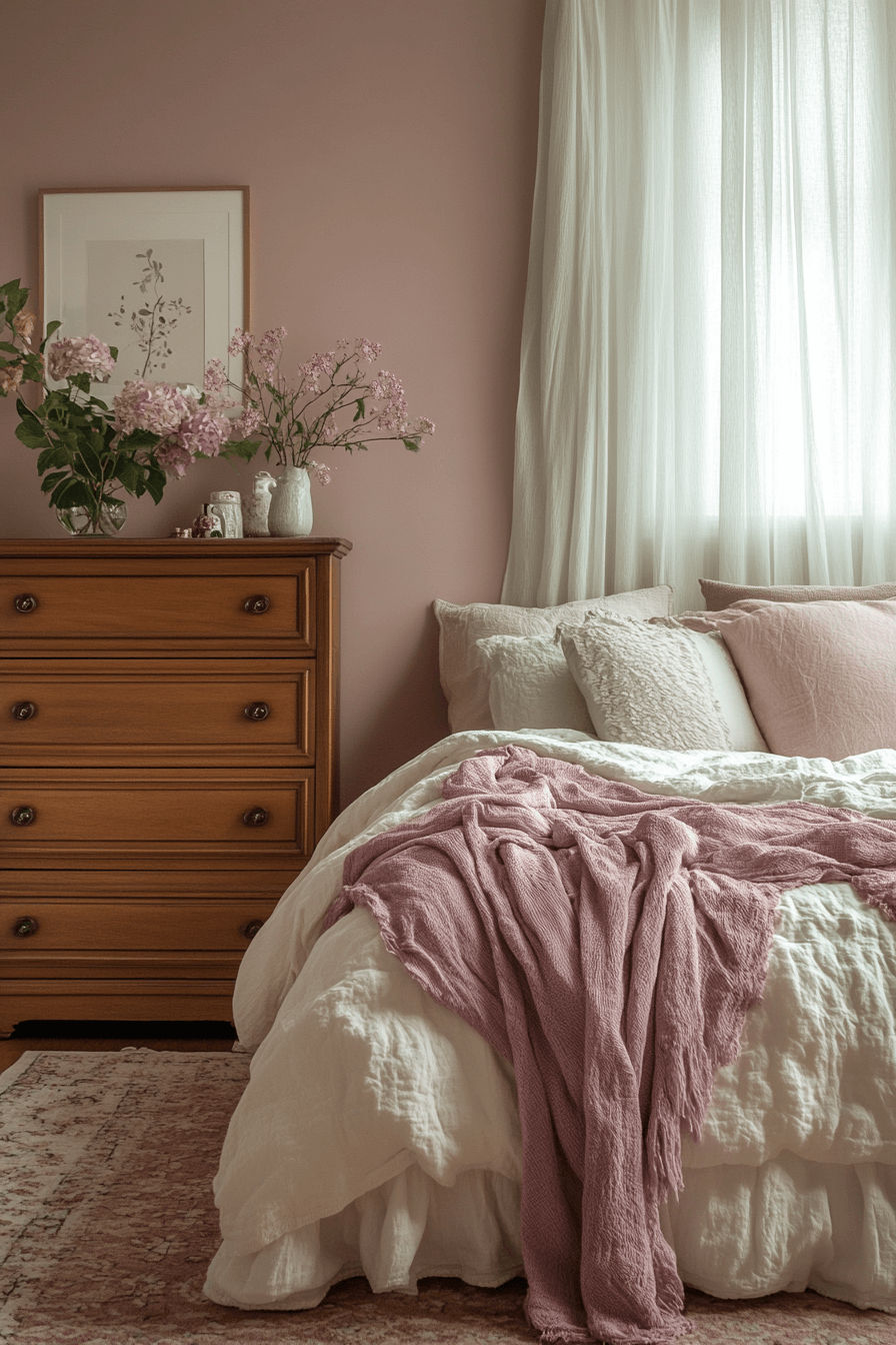 29 Purple Earthy Bedroom Ideas to Blend Rich Tones with Natural Comfort 4 Purple Earthy Bedroom