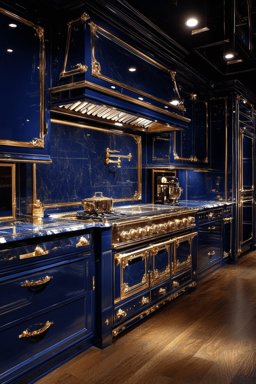 29 Navy Blue Kitchen Cabinets Ideas to Achieve a Sleek and Stylish Kitchen 4 navy blue kitchen cabinets