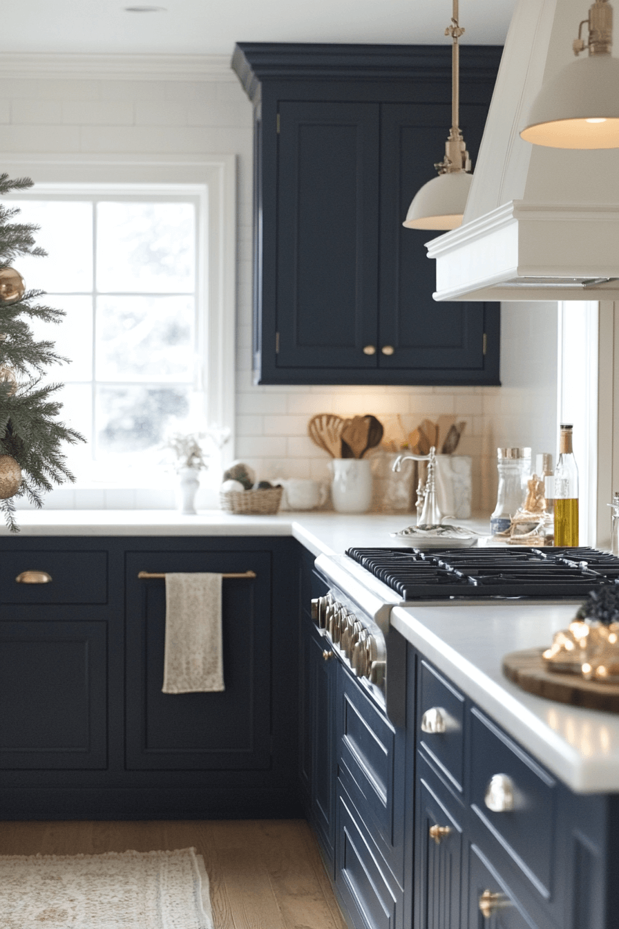 29 Navy Blue Kitchen Cabinets Ideas to Achieve a Sleek and Stylish Kitchen 5 navy blue kitchen cabinets
