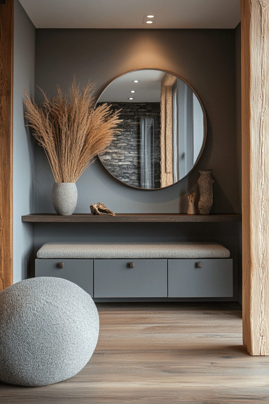 29 Grey Japandi Decor Ideas to Create a Calm and Balanced Home 5 grey japandi decor