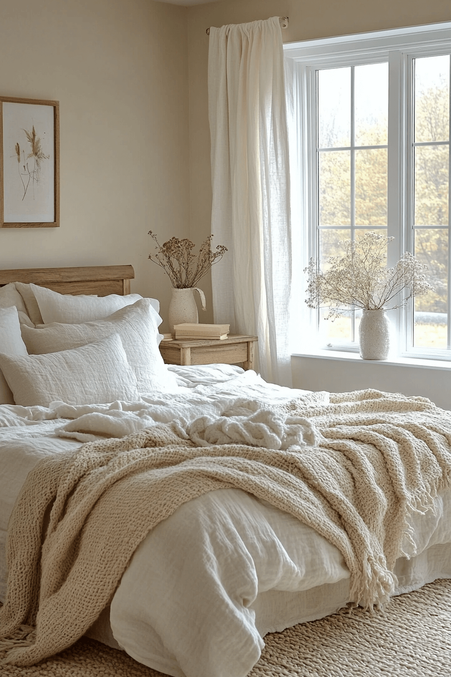 29 Cozy Neutral Bedroom Ideas to Wrap Your Room in Gentle Warmth 5 cozy neutral bedroom