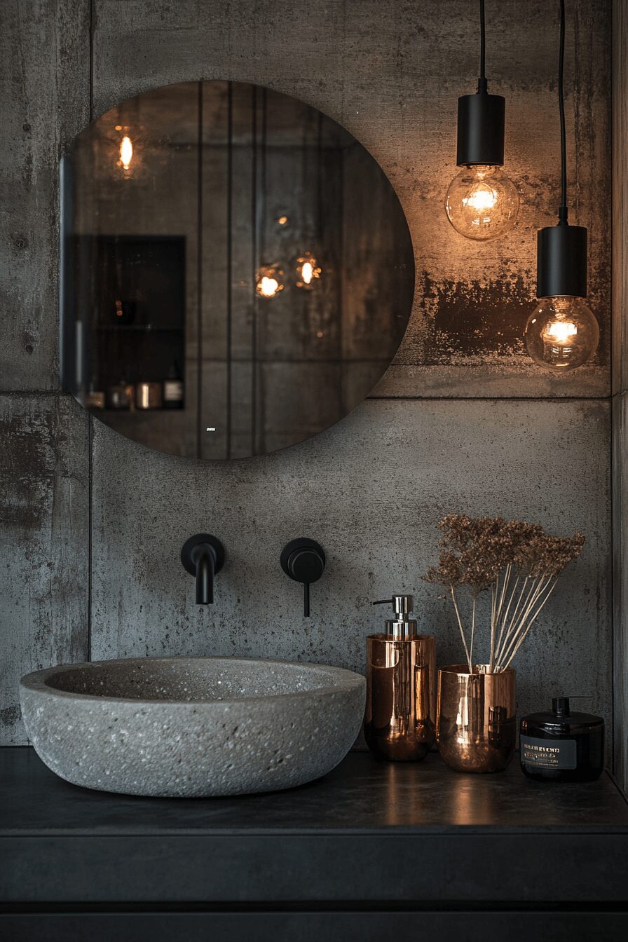 29 Rustic Industrial Bathroom Ideas for a Bold Decor Statement 6 Rustic industrial bathroom