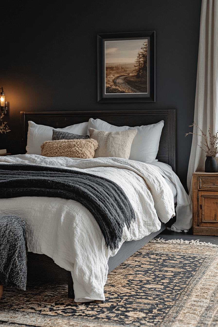 29 Minimalistic Dark Bedroom Ideas to Transform Your Room with Depth and Drama 6 minimalistic bedroom ideas dark