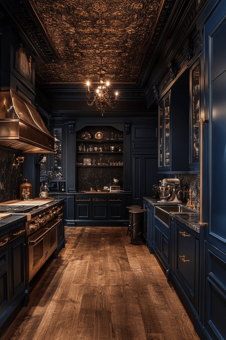 29 Navy Blue Kitchen Cabinets Ideas to Achieve a Sleek and Stylish Kitchen 6 navy blue kitchen cabinets