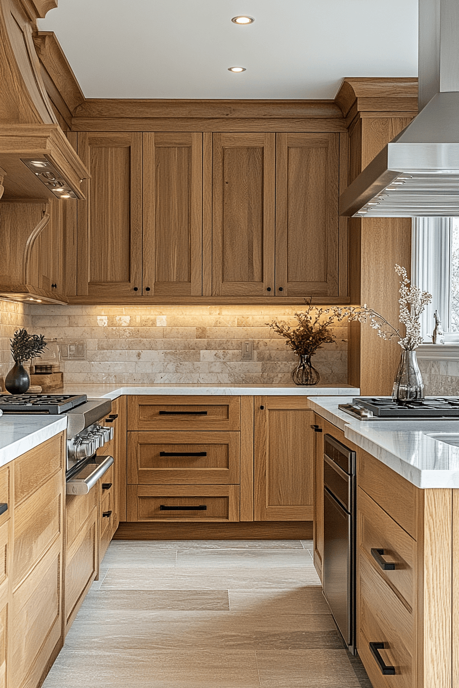 29 Honey Oak Kitchen Cabinets Designs to Make Your Kitchen Feel Cozy and Timeless 7 honey oak kitchen cabinets