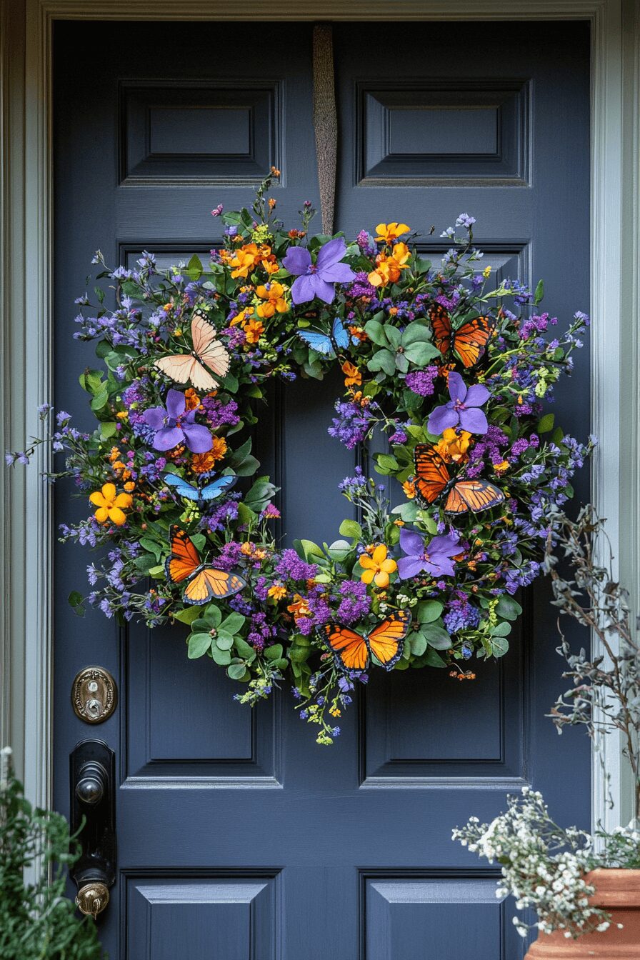 29 Easter Wreaths for Front Door Ideas for a Fresh and Colorful Look 7 easter wreaths for front door