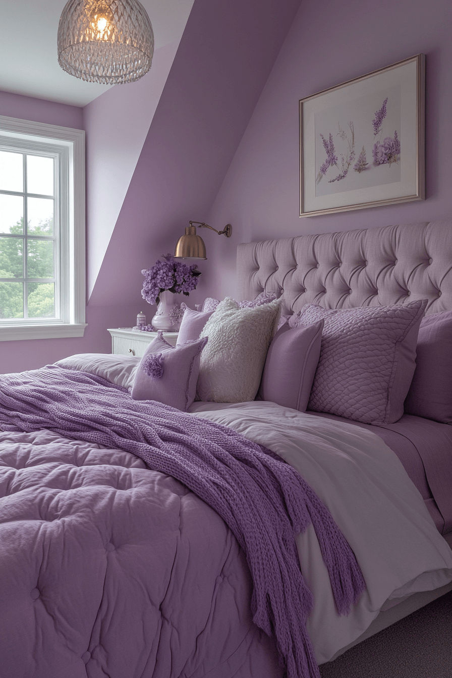 29 Soft Lavender Bedroom Ideas to Create a Calm and Cozy Retreat 7 Soft Lavender Bedroom